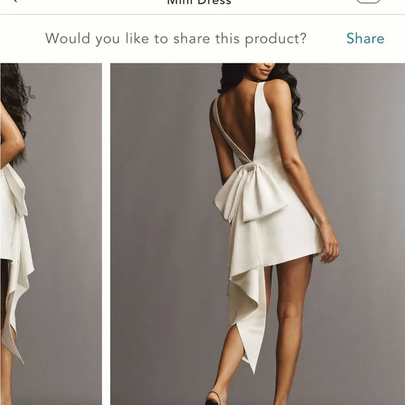 sachin & babi reed sleeveless back bow mini dress Sachin + Babi | Dresses | Sachin Babi Ivory Backless Mini Dress